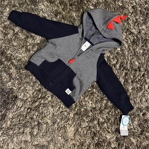 🎉 HP 🎉 NWT Carter’s Zip Up Hoodie Sweatshirt 6 mo